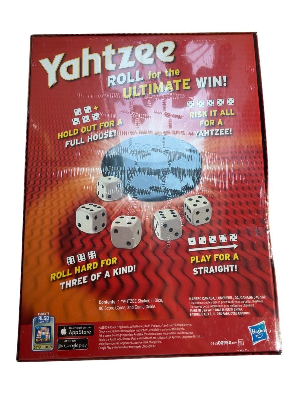 Hasbro Yahtzee Game New